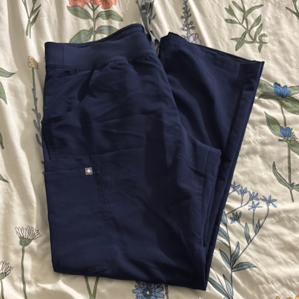 Figs Blue Cargo Pants